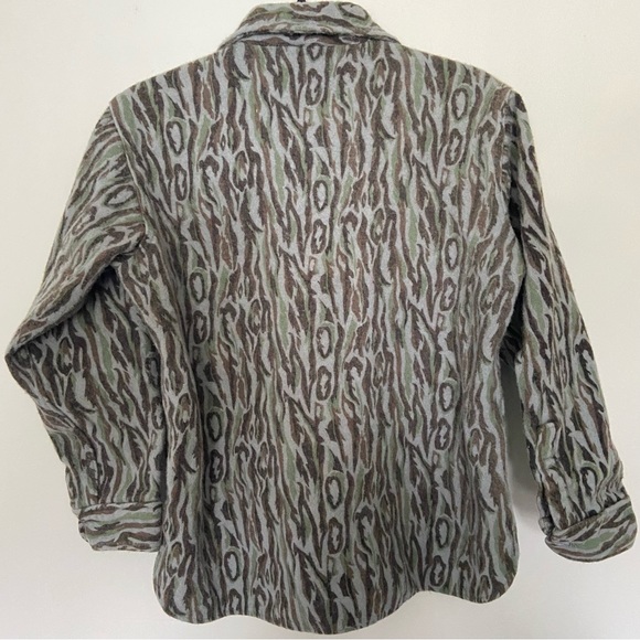 Vintage Woolrich Wool Shadow Bark Camouflage Shacket Jacket-Women's S-Men's XS - Picture 3 of 4